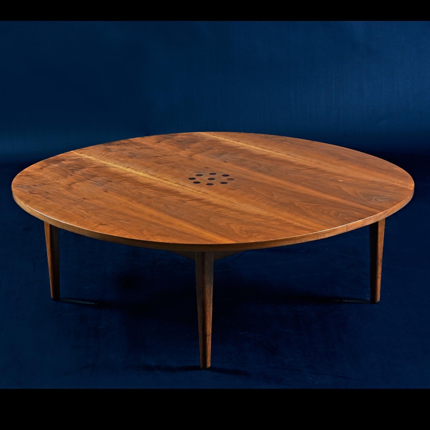 This exceptional coffee table comes to us from Kipp Stewart and Stewart MacDougall. Designed for Drexel’s esteemed and coveted “Declaration” collection. Kipp Stewart’s background in architecture is evident in the keen acuity for precision in this