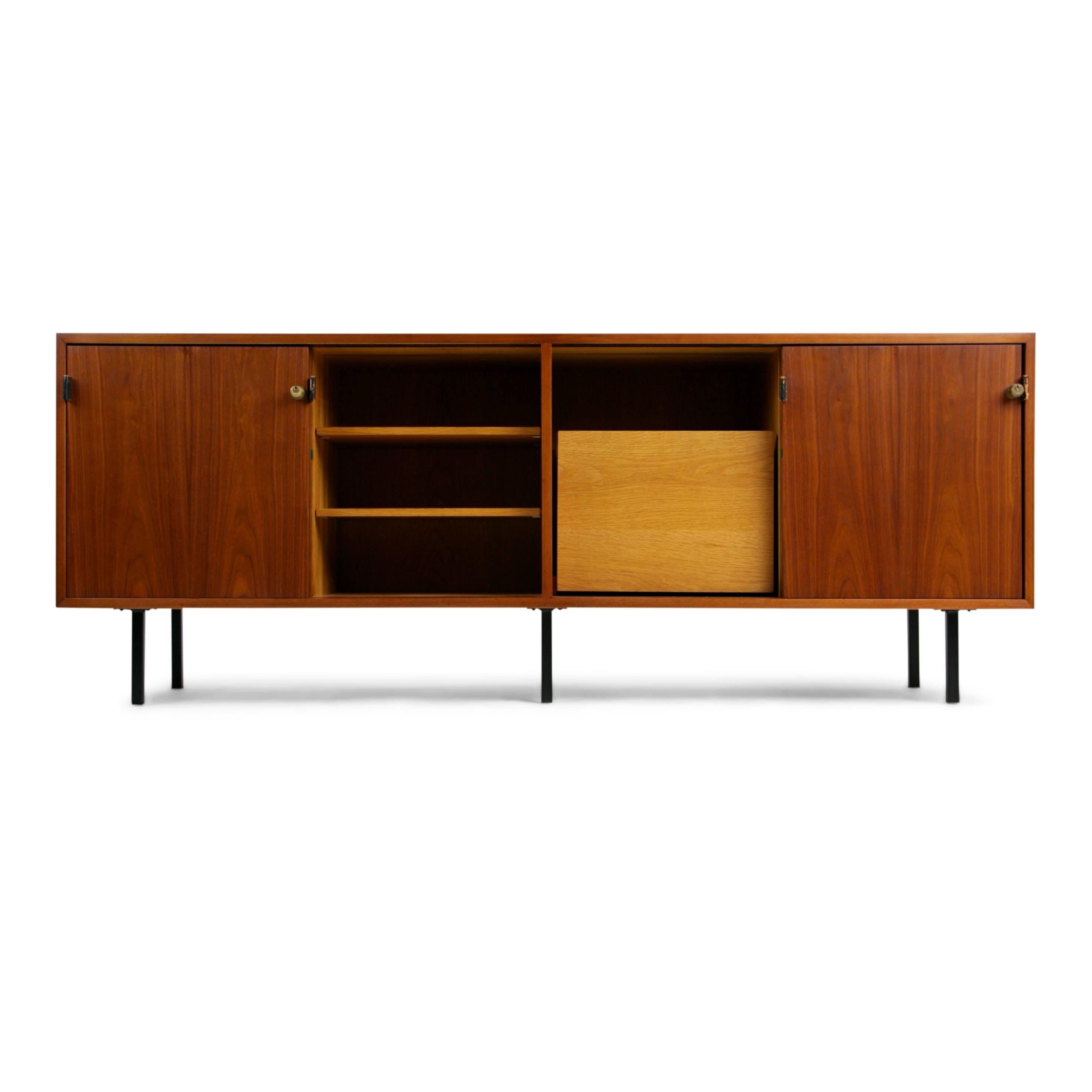 Mid-Century Modern Restored Early Production Signed Credenza by Florence Knoll for Knoll Associates