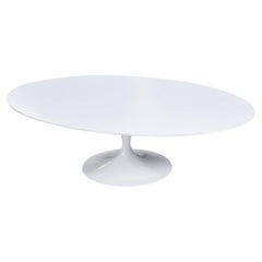 Retro Restored Early Weighted Insert Base Knoll Saarinen Tulip Oval Coffee Table