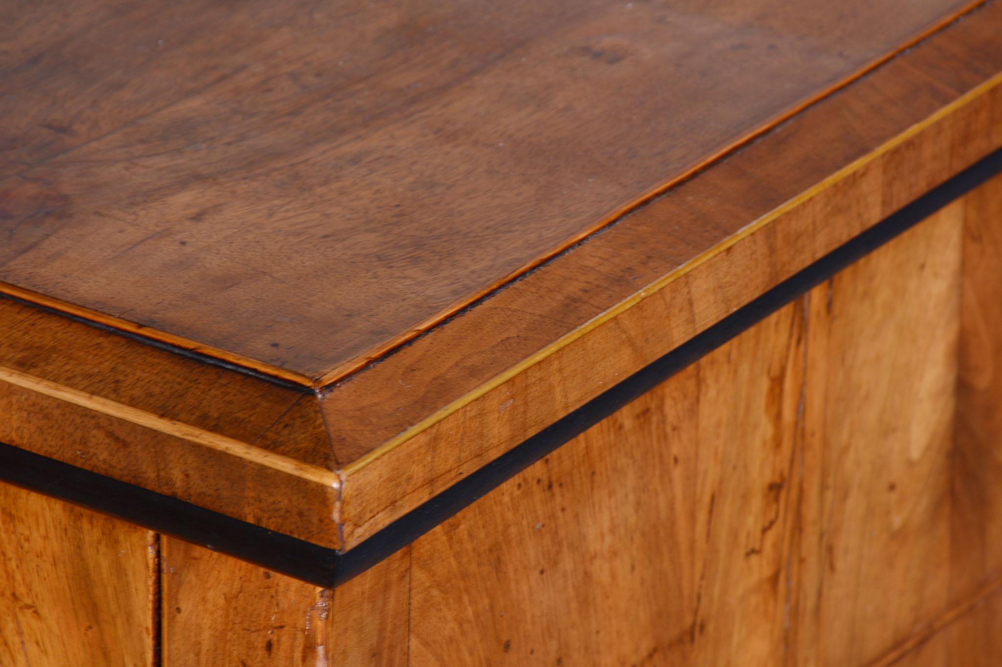 Restored Empire Chest of Drawers, Walnut, Maple, Spruce, Austria, 1820s For Sale 5