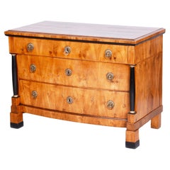 Restored Empire Chest of Drawers, Walnut, Maple, Spruce, Austria, 1820s