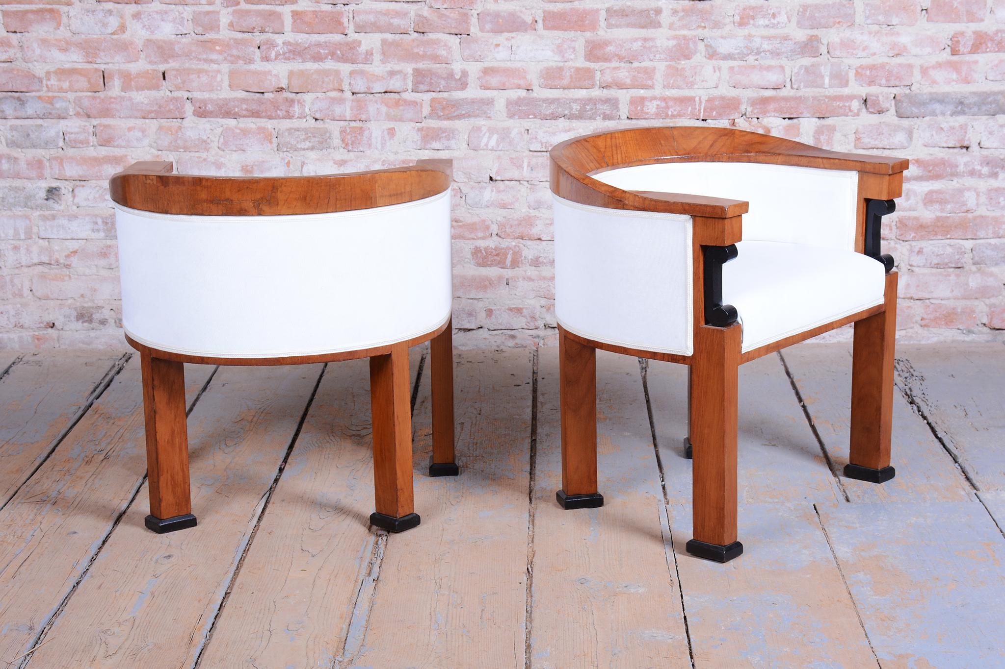 Ensemble de sièges Empire restauré, épicéa, bois de cerisier, polonais, Autriche, années 1850 en vente 1