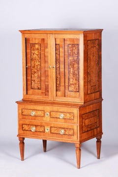 Restored Empire Sideboard, Cherry Wood, Revived Polish, Czech, 1790s