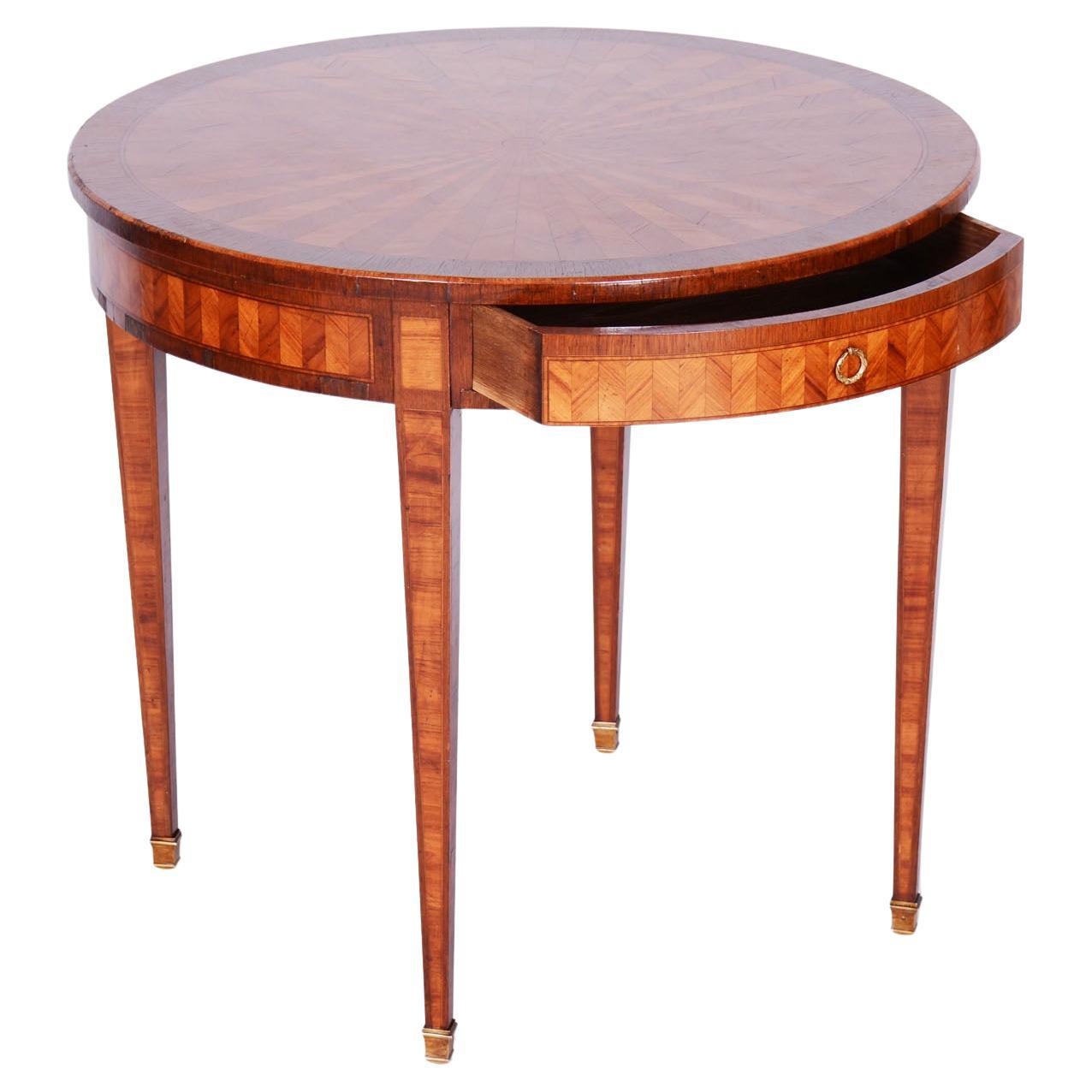 Tavolino Impero restaurato, mogano, Wood Wood, lacca, Francia, anni '40 del XIX secolo in vendita