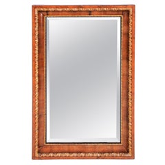 Specchio da parete Impero restaurato, legno di noce, polacco restaurato, Austria, anni 
70 del XIX secolo