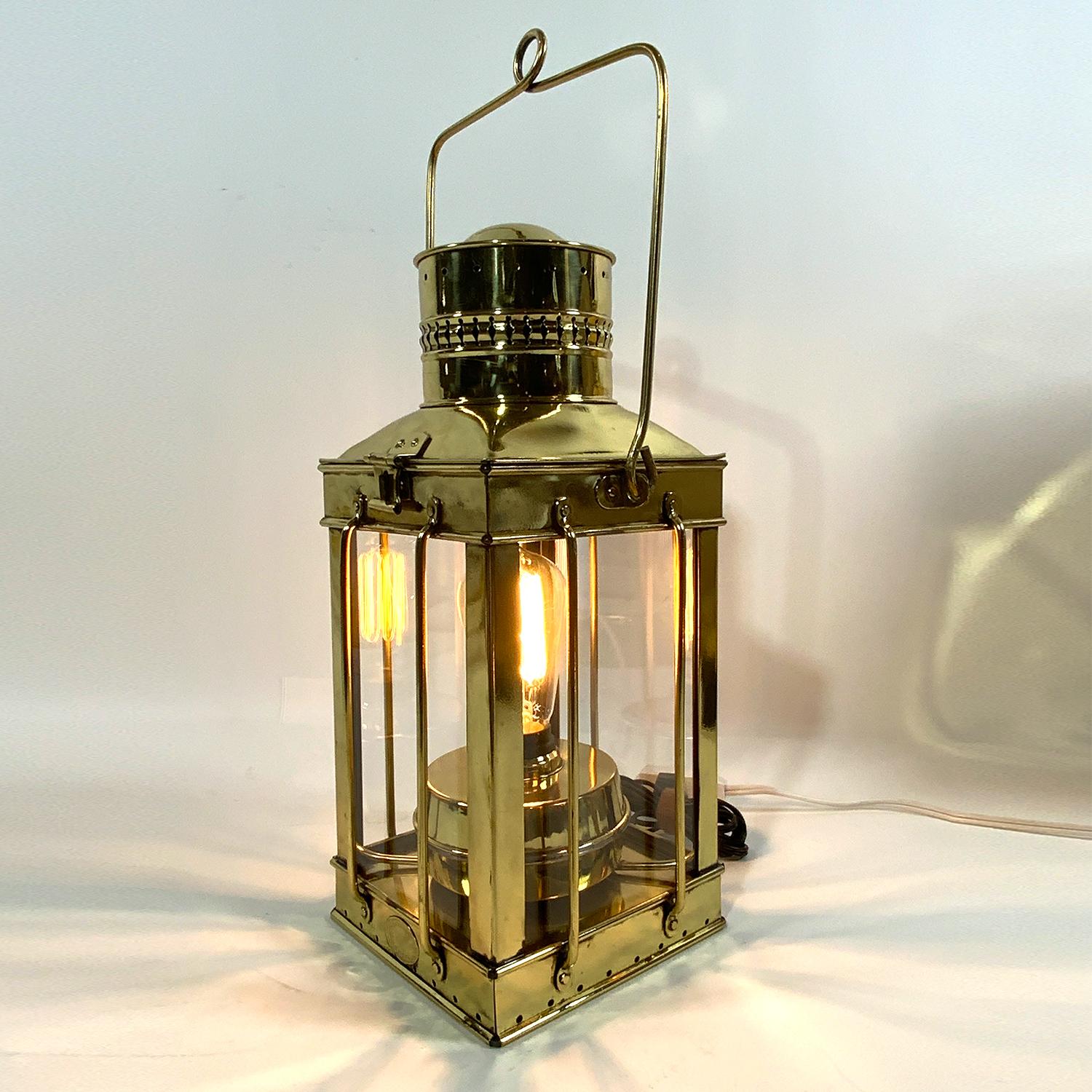 Early 20th Century Restored English Ships Lantern, C1920 For Sale