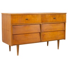 Vintage Restored Florence Knoll Style Harmony House 6 Drawer Midcentury Lowboy Dresser