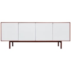 Restored Florence Knoll Walnut & Maple Cabinet Model No.541 New York, 1960s