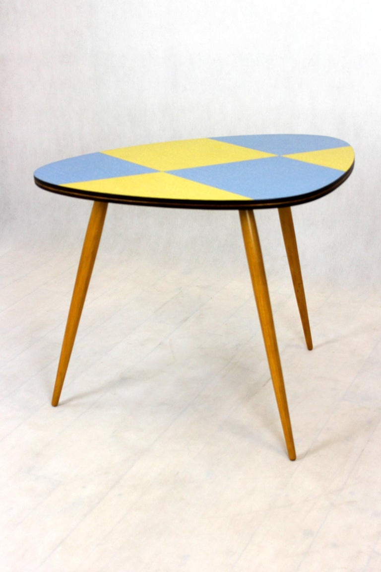 Restored Formica Coffee Table from Drevopodnik Brno, 1960s For Sale at