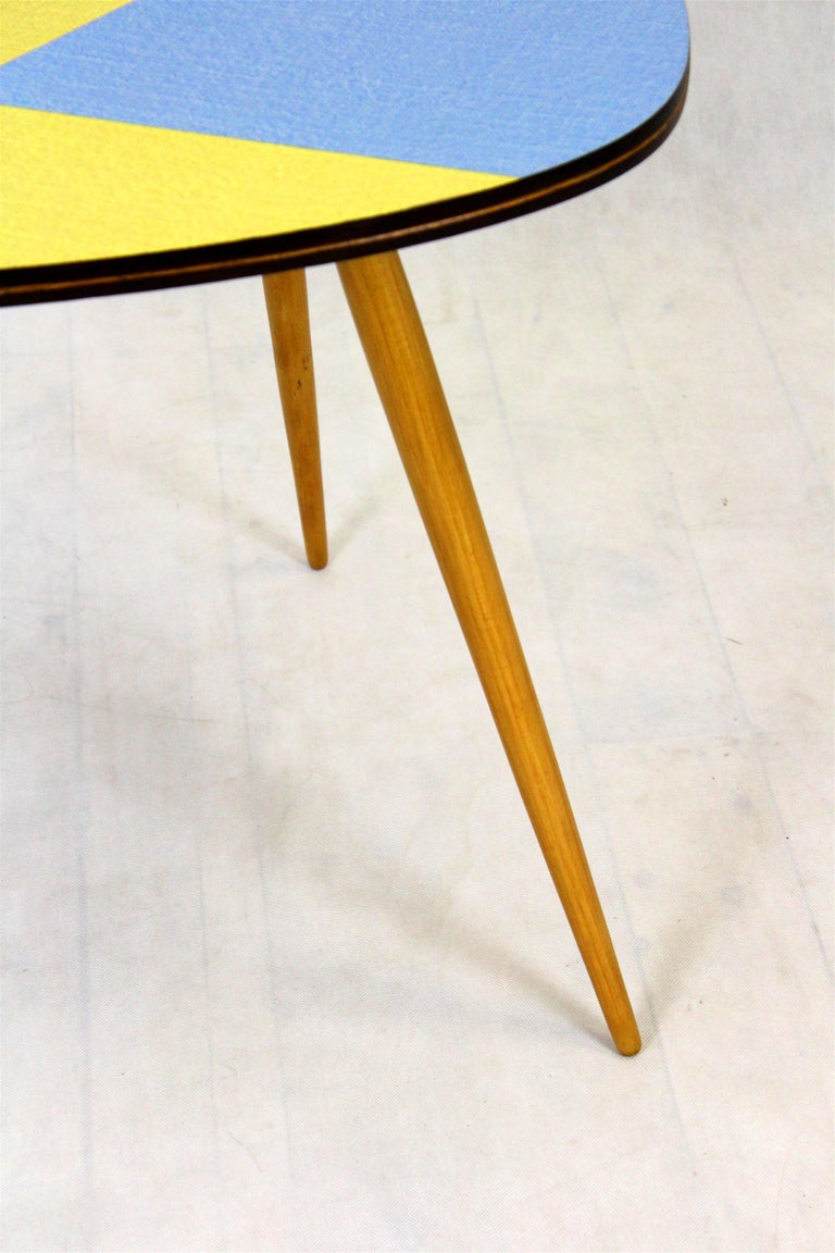 Restored Formica Coffee Table from Drevopodnik Brno, 1960s For Sale at