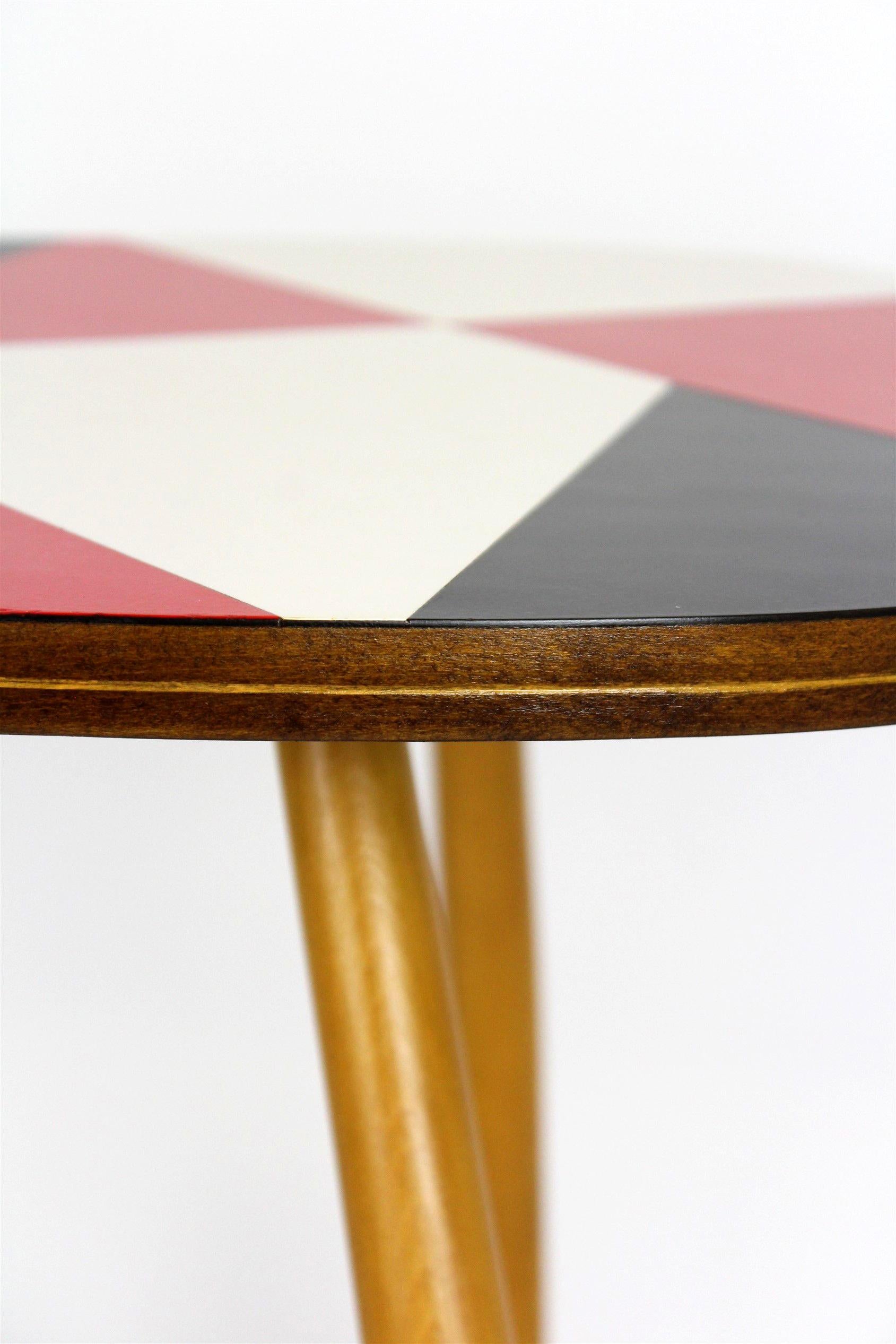Restored Formica Coffee Table from Drevopodnik Brno, 1964 For Sale at