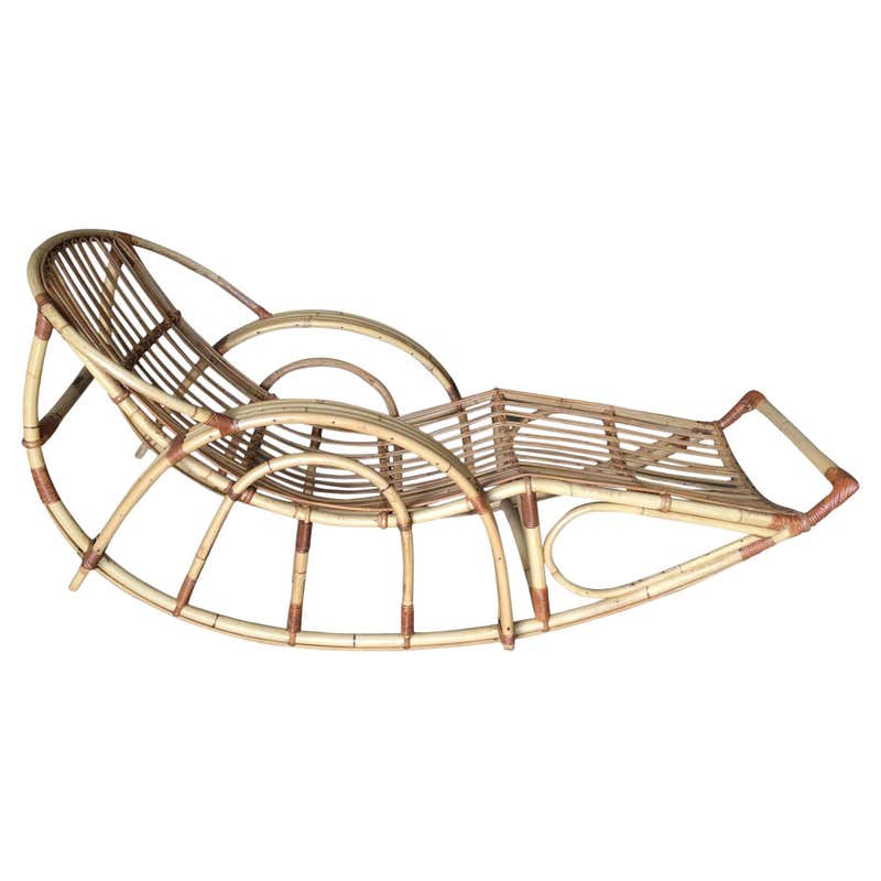 Restored Rare Snake Arm Rattan Rocking Child Chair For Sale at 1stDibs ...