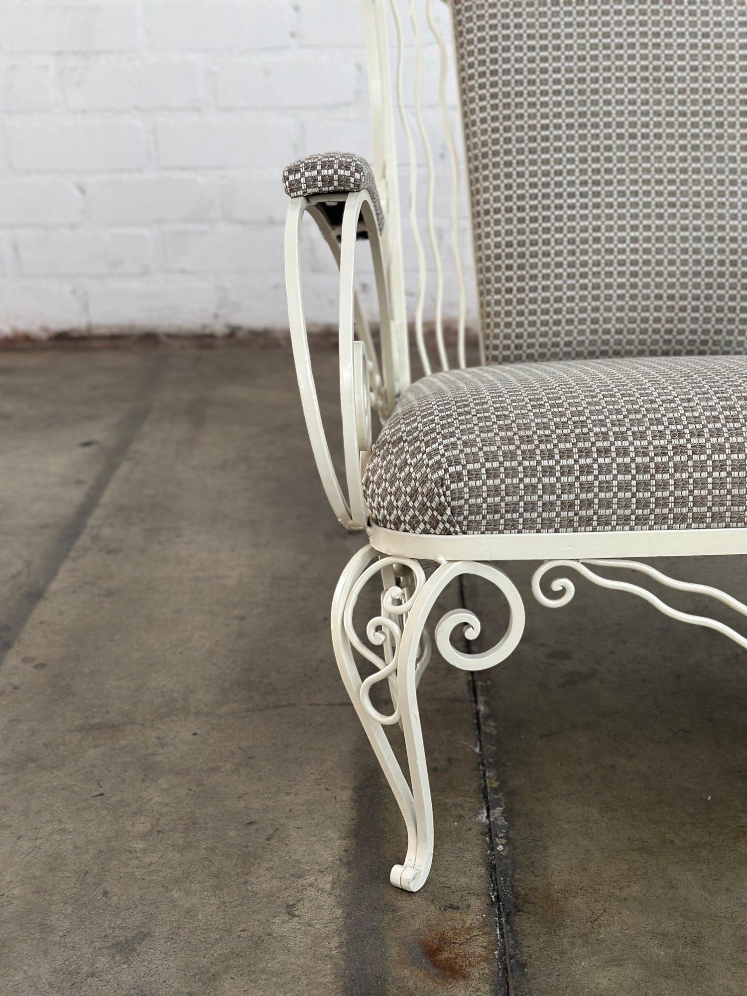 Restored French Iron chairs - Pair For Sale 11
