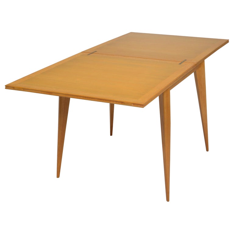 Oak mid century dining table deals