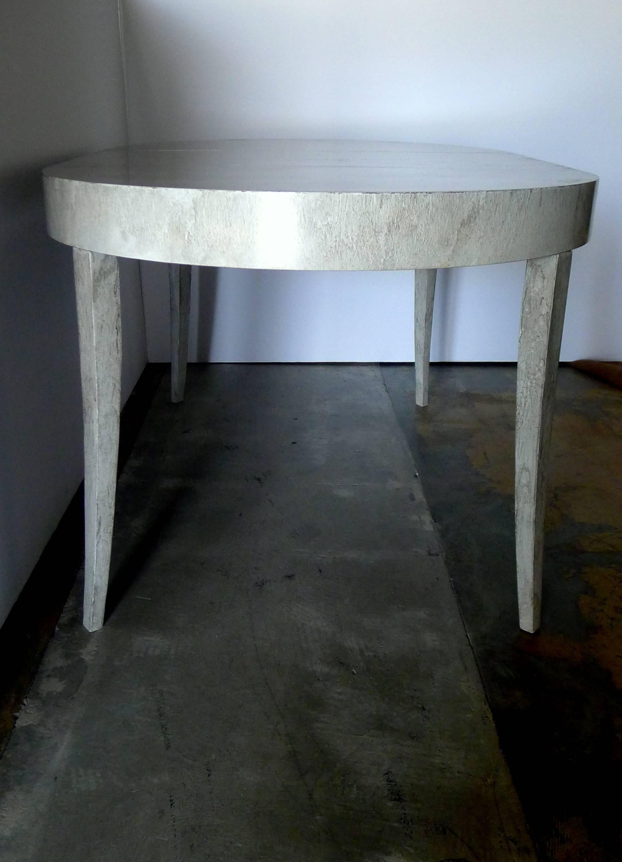 Wood Restored Game or Dining Table in Drip-Glaze Finish For Sale