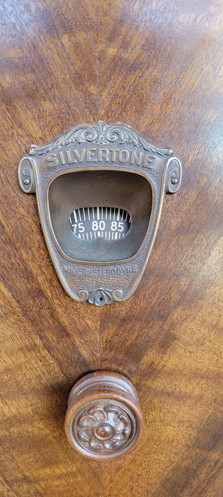 American Restored Grandfather Clock Radio by Silvertone, Circa 1931 For Sale