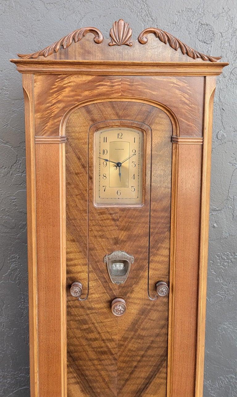 Restored Grandfather Clock Radio by Silvertone, Circa 1931 In Good Condition For Sale In Fulton, CA