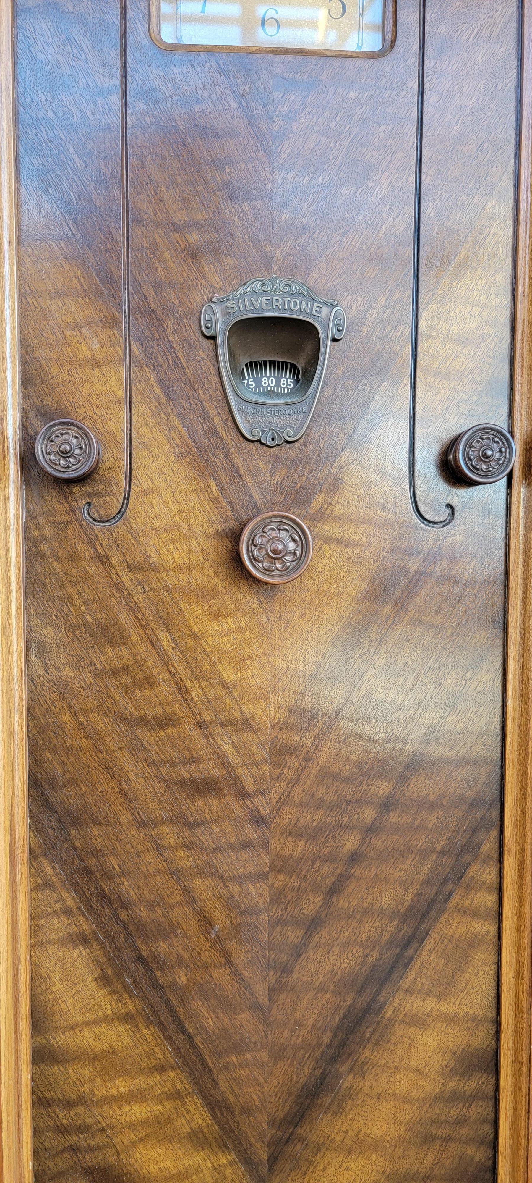 20th Century Grandfather Clock Radio by Silvertone, Circa 1931 For Sale