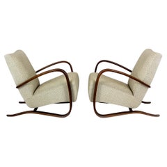 Restored H-269 Armchairs by Jindřich Halabala for Up Závody, 1930s, Set of 2