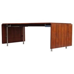 Restaurierter Hans J. Wegner für Andreas Tuck AT-319 Drop-Leaf Esstisch aus Palisanderholz