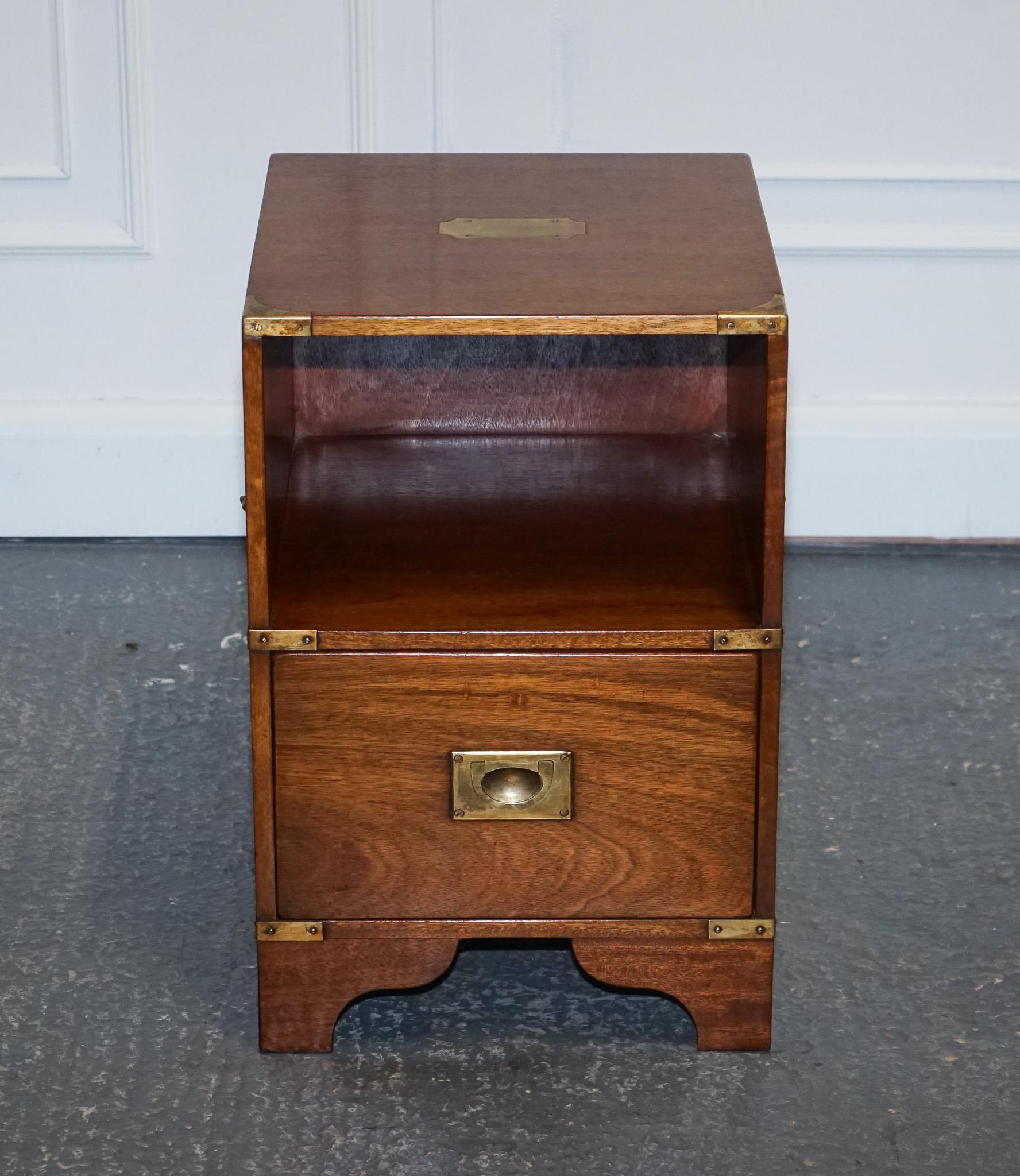 Campaign RESTORED HARRODS KENNEDY BEDSIDE NiGHTSTAND SIDE LAMP TABLE For Sale