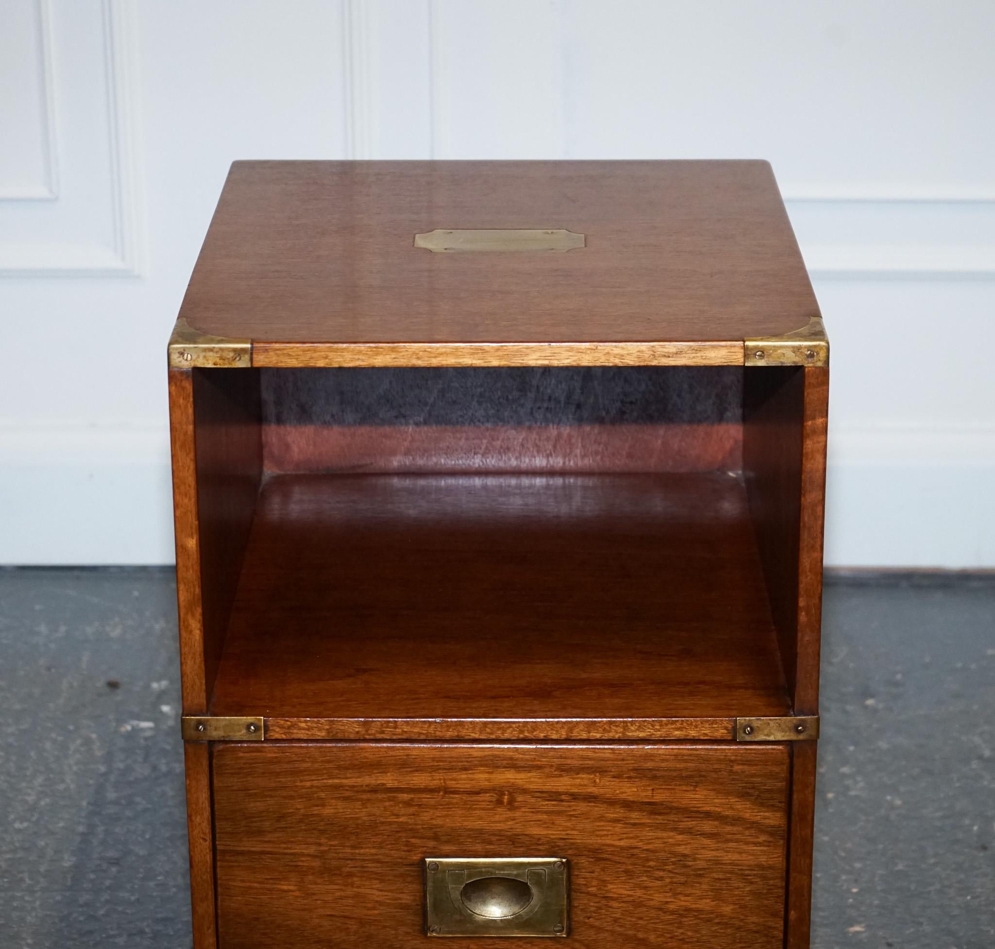 Hand-Crafted RESTORED HARRODS KENNEDY BEDSIDE NiGHTSTAND SIDE LAMP TABLE For Sale