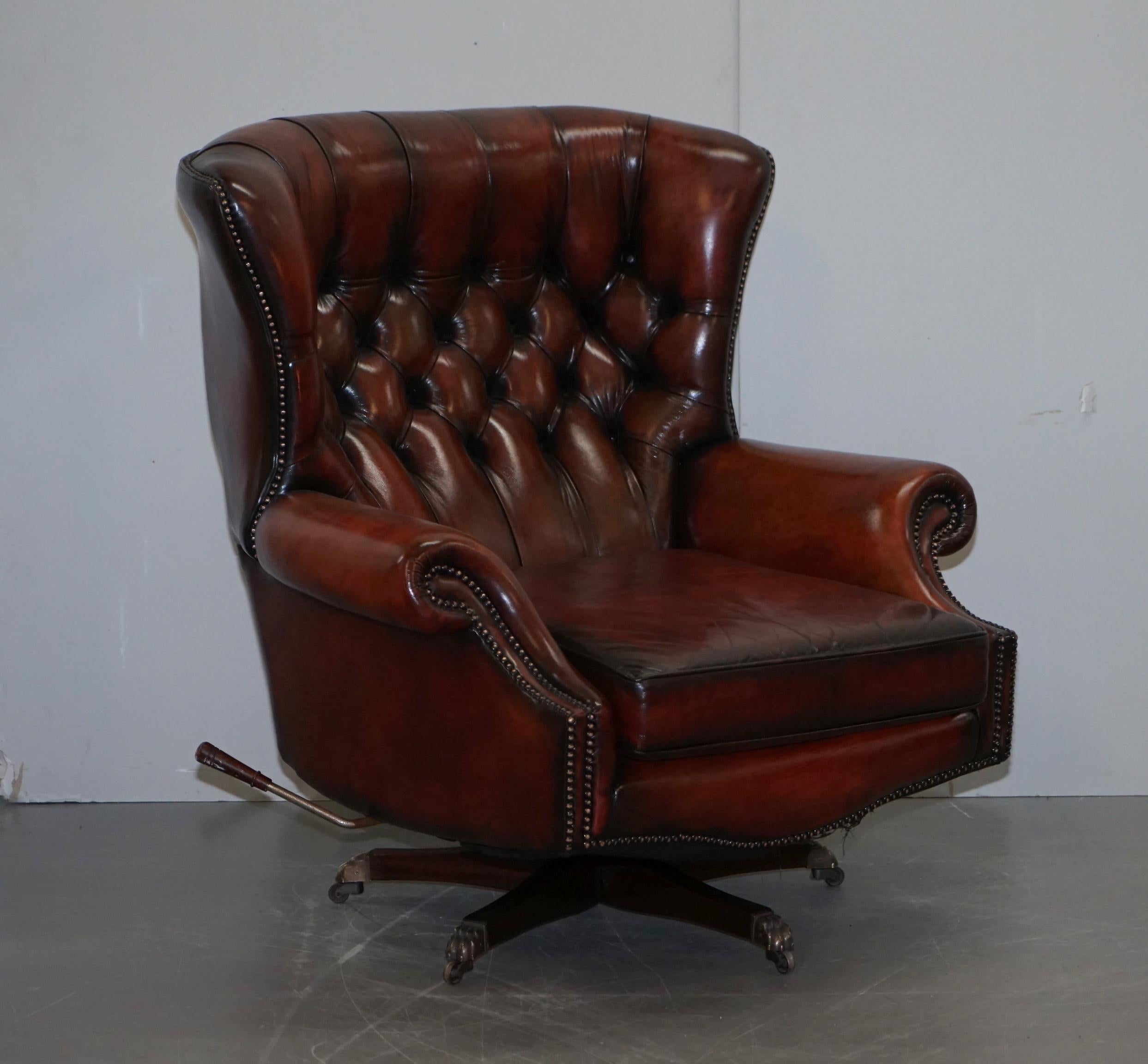 Wimbledon-Furniture

Wimbledon-Furniture is delighted to offer for sale this lovely original Harrods London fully restored brown leather recliner swivel armchair and matching footstool

Please note the delivery fee listed is just a guide, it