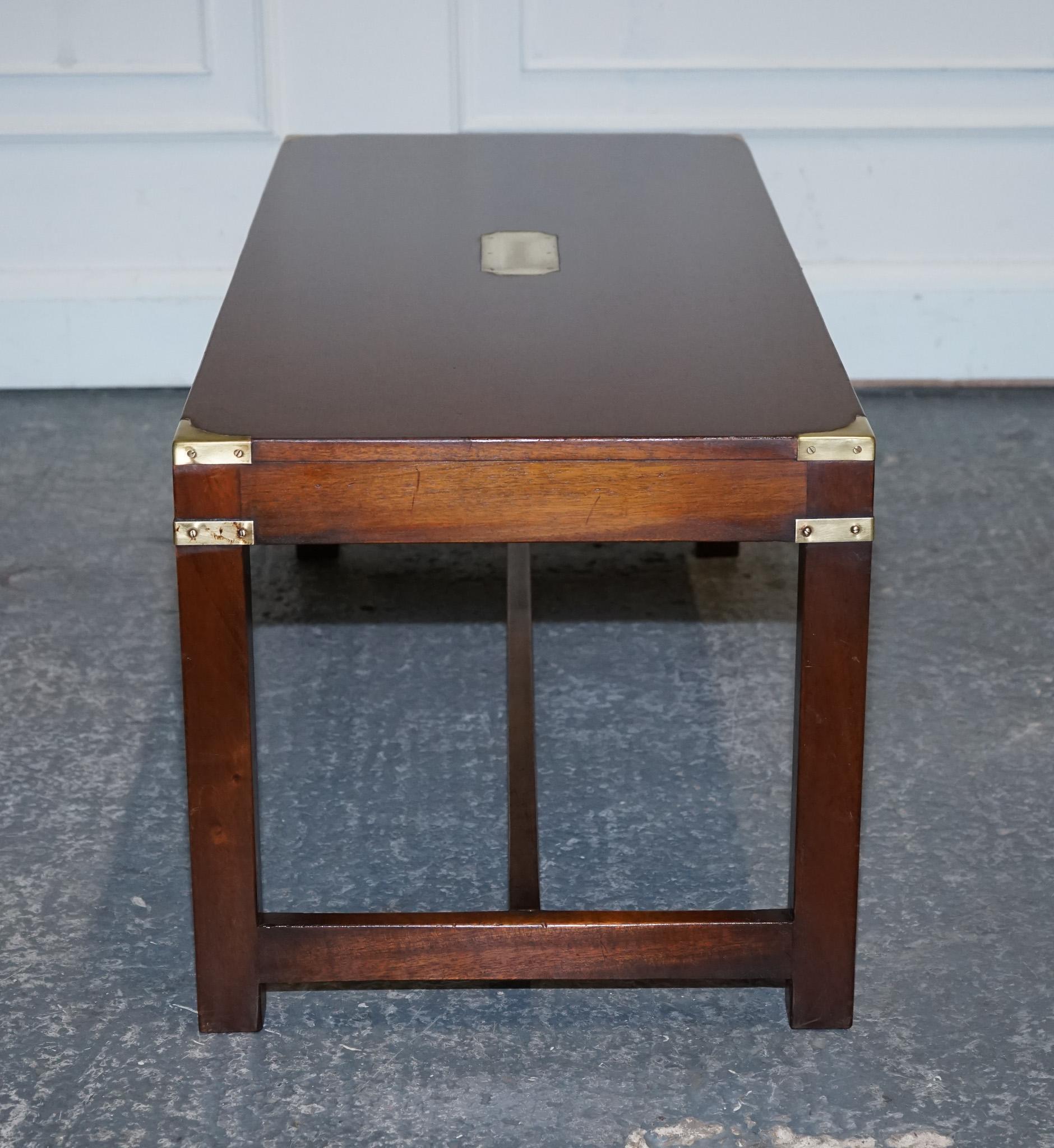 RESTORED HARRODS REH KENNEDY MILiTARY CAMPAIGN COFFEE TABLE For Sale 4