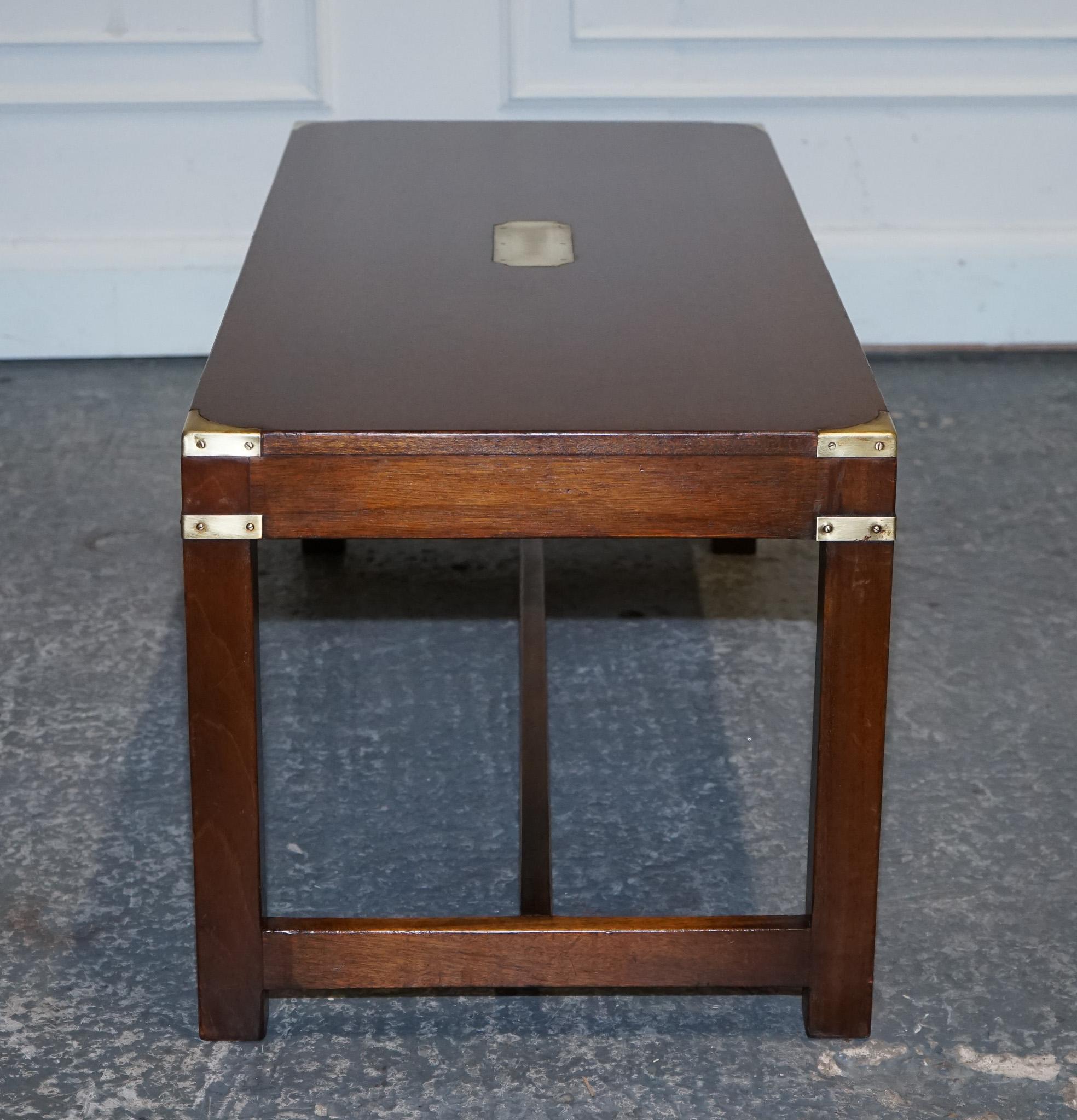 RESTORED HARRODS REH KENNEDY MILiTARY CAMPAIGN COFFEE TABLE For Sale 6