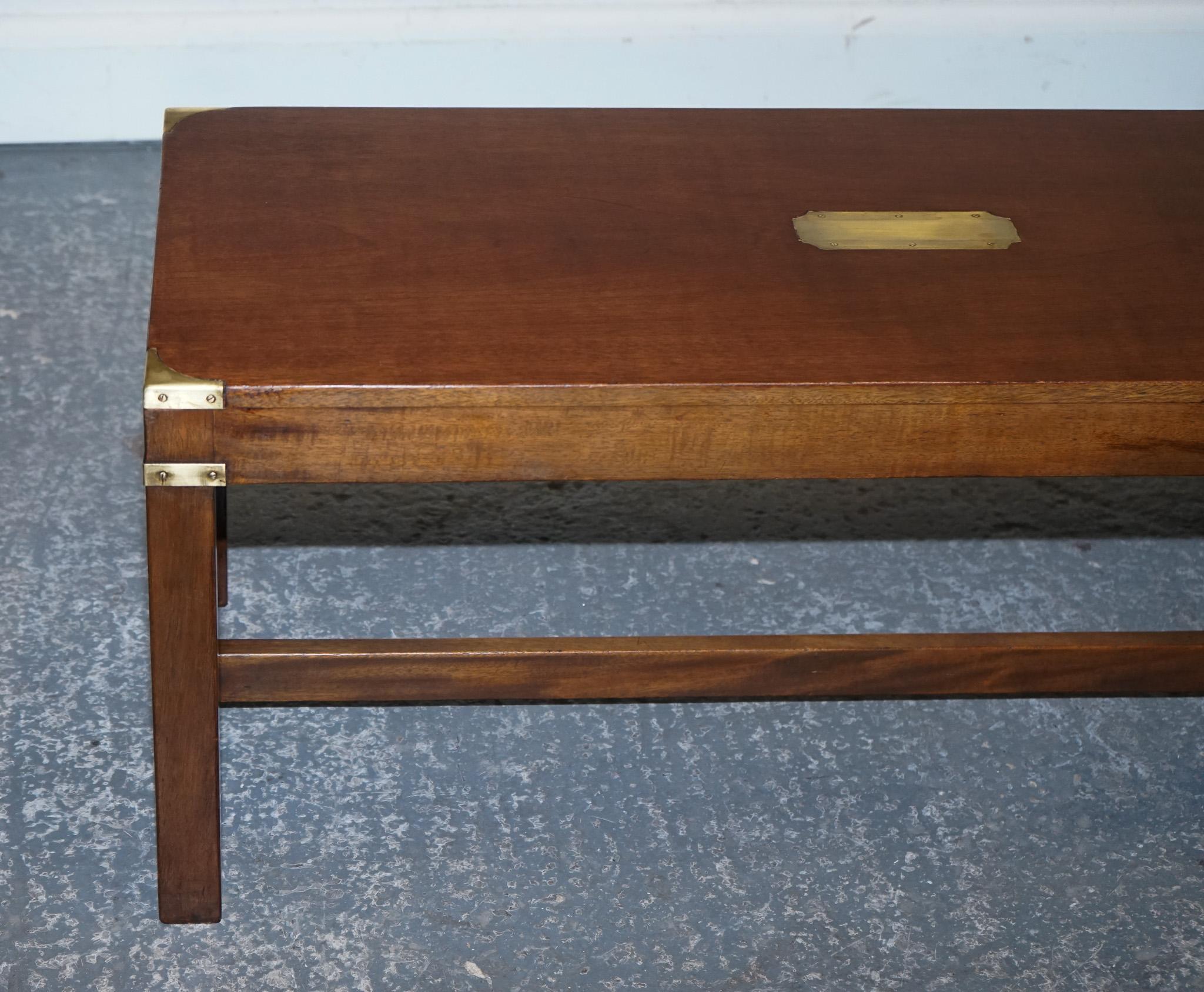 20th Century RESTORED HARRODS REH KENNEDY MILiTARY CAMPAIGN COFFEE TABLE For Sale