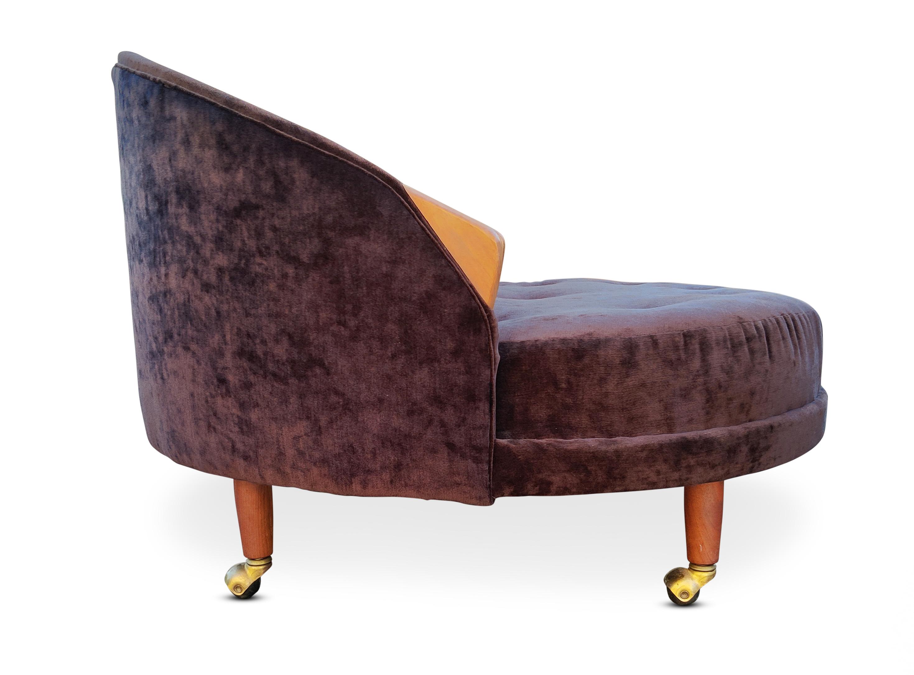 Brass Restored Havana Chair & Ottoman Adrian Pearsall for Craft Associates MCM Classic