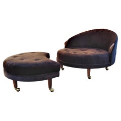 Restored Havana Chair & Ottoman Adrian Pearsall for Craft Associates MCM Classic