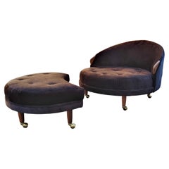 Vintage Restored Havana Chair & Ottoman Adrian Pearsall for Craft Associates MCM Classic