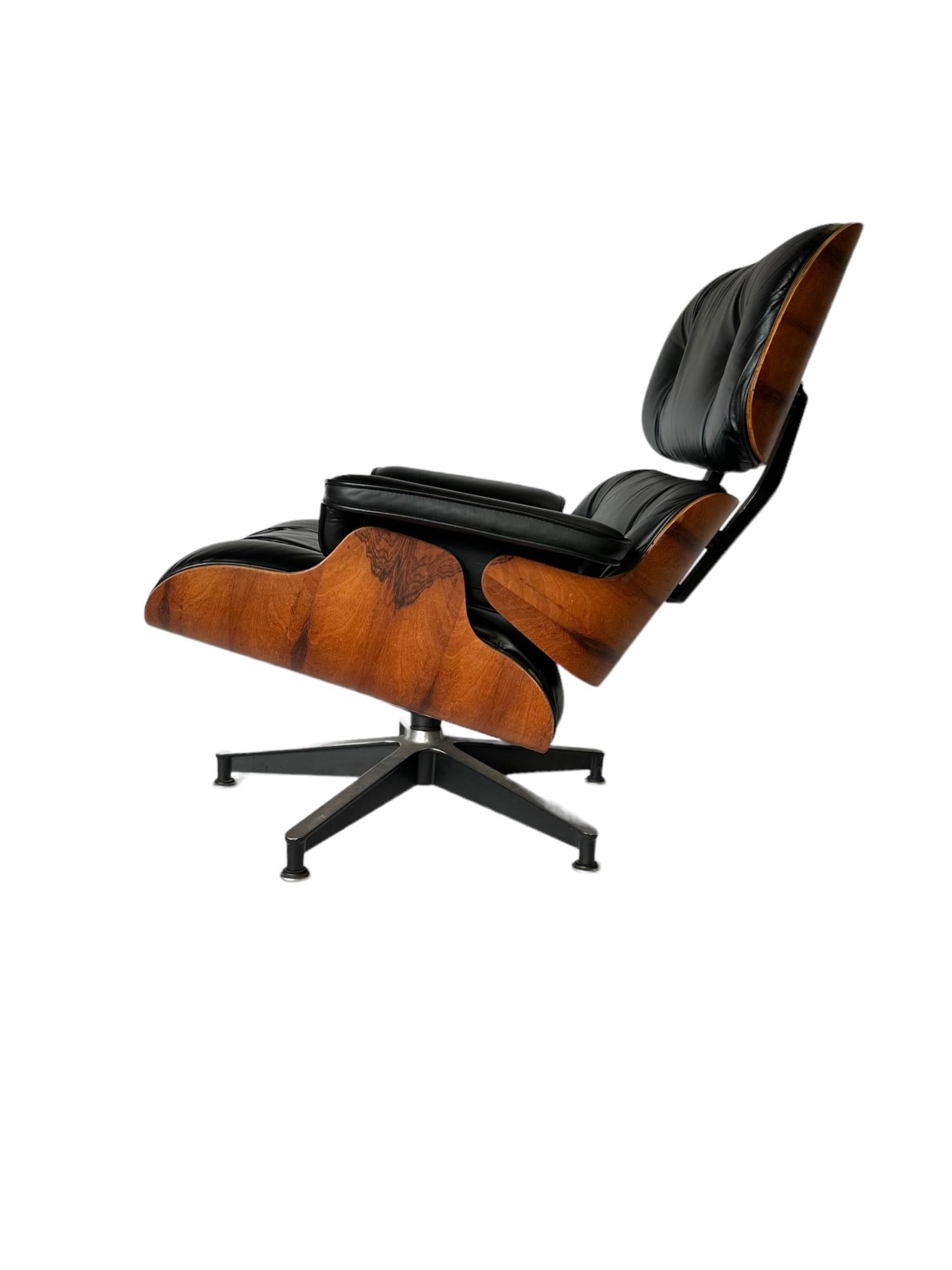 Restored Herman Miller Eames Lounge and Ottoman 4