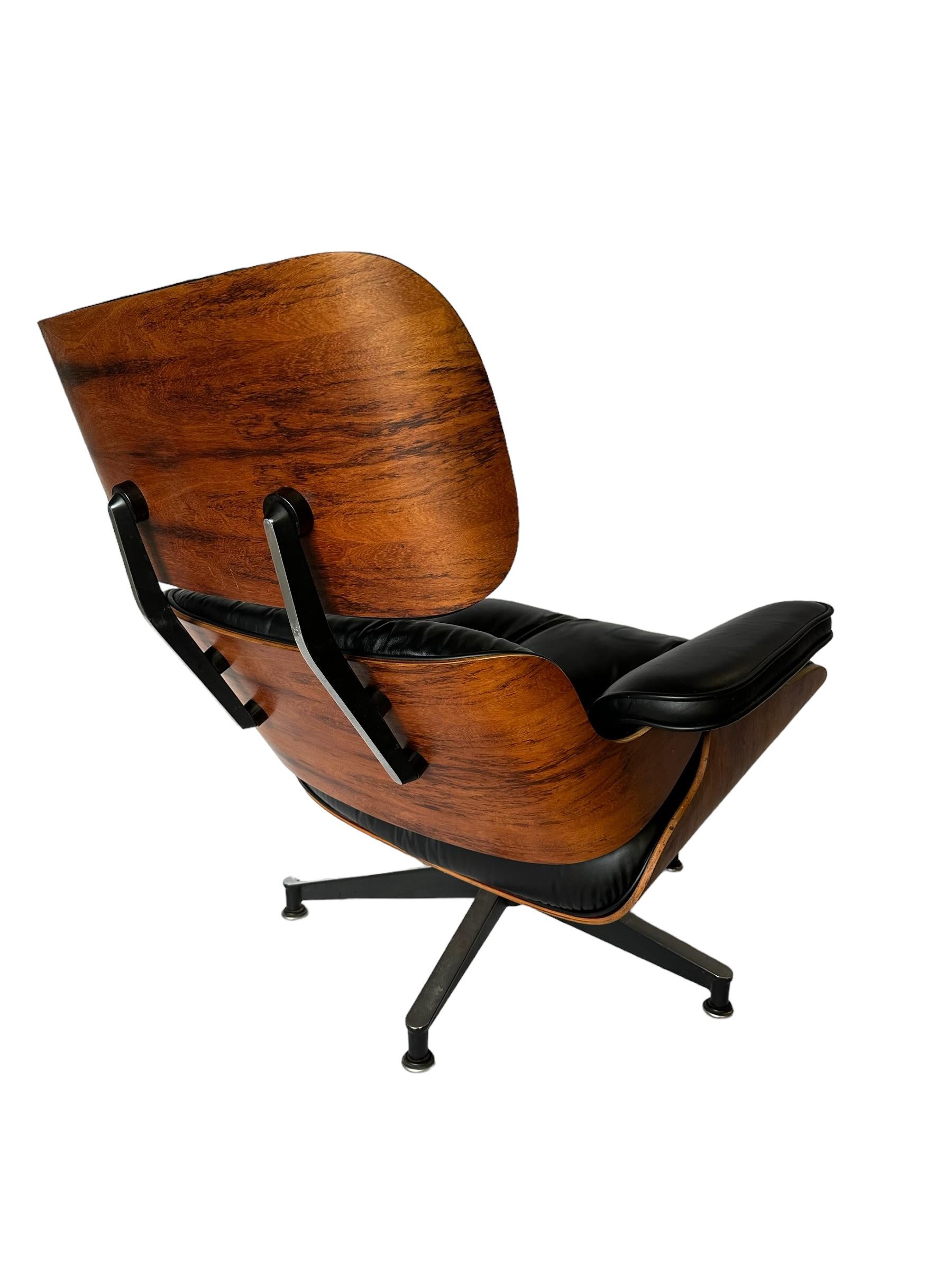 Restored Herman Miller Eames Lounge and Ottoman 9