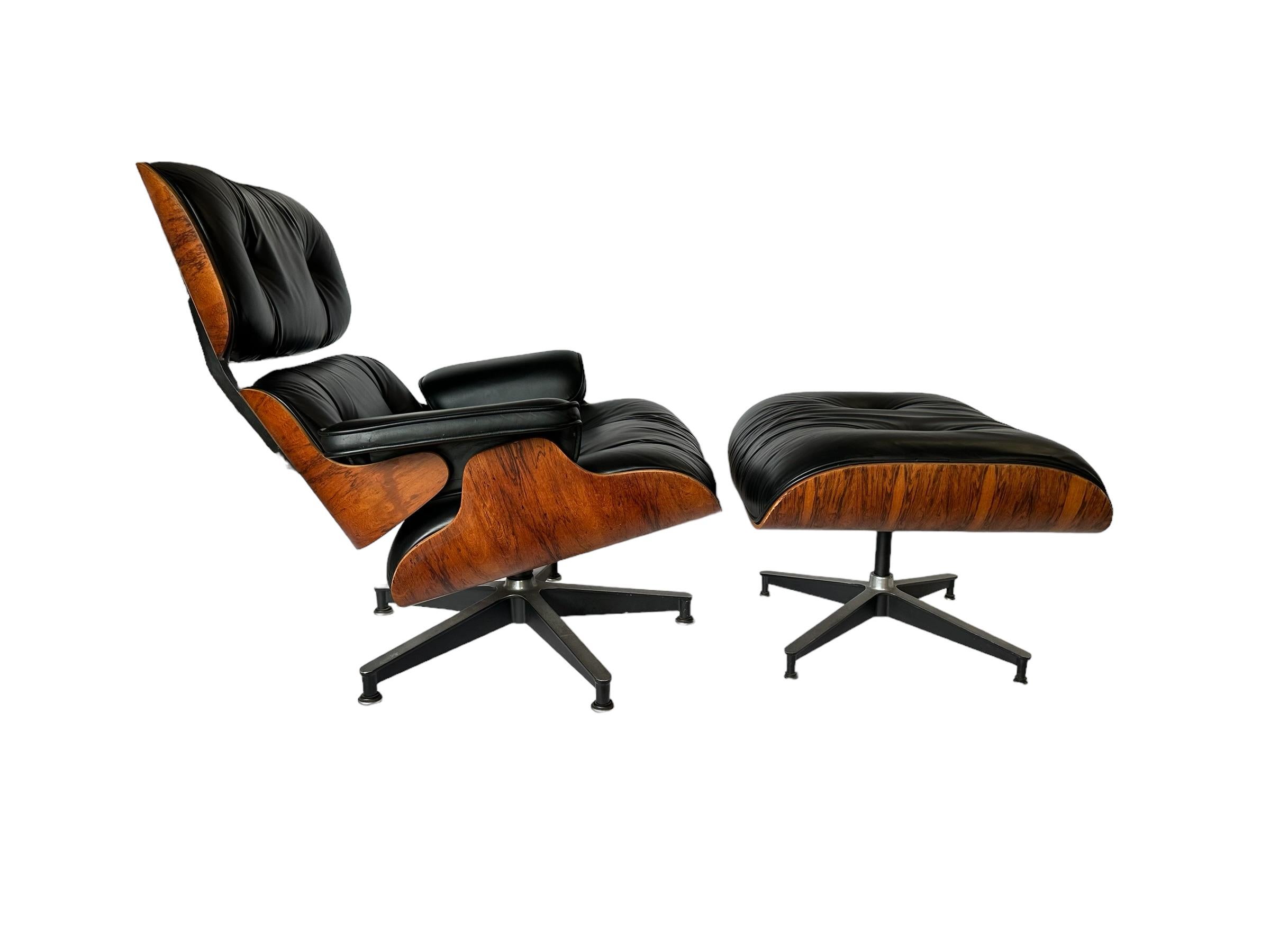 Restored Herman Miller Eames Lounge and Ottoman 2