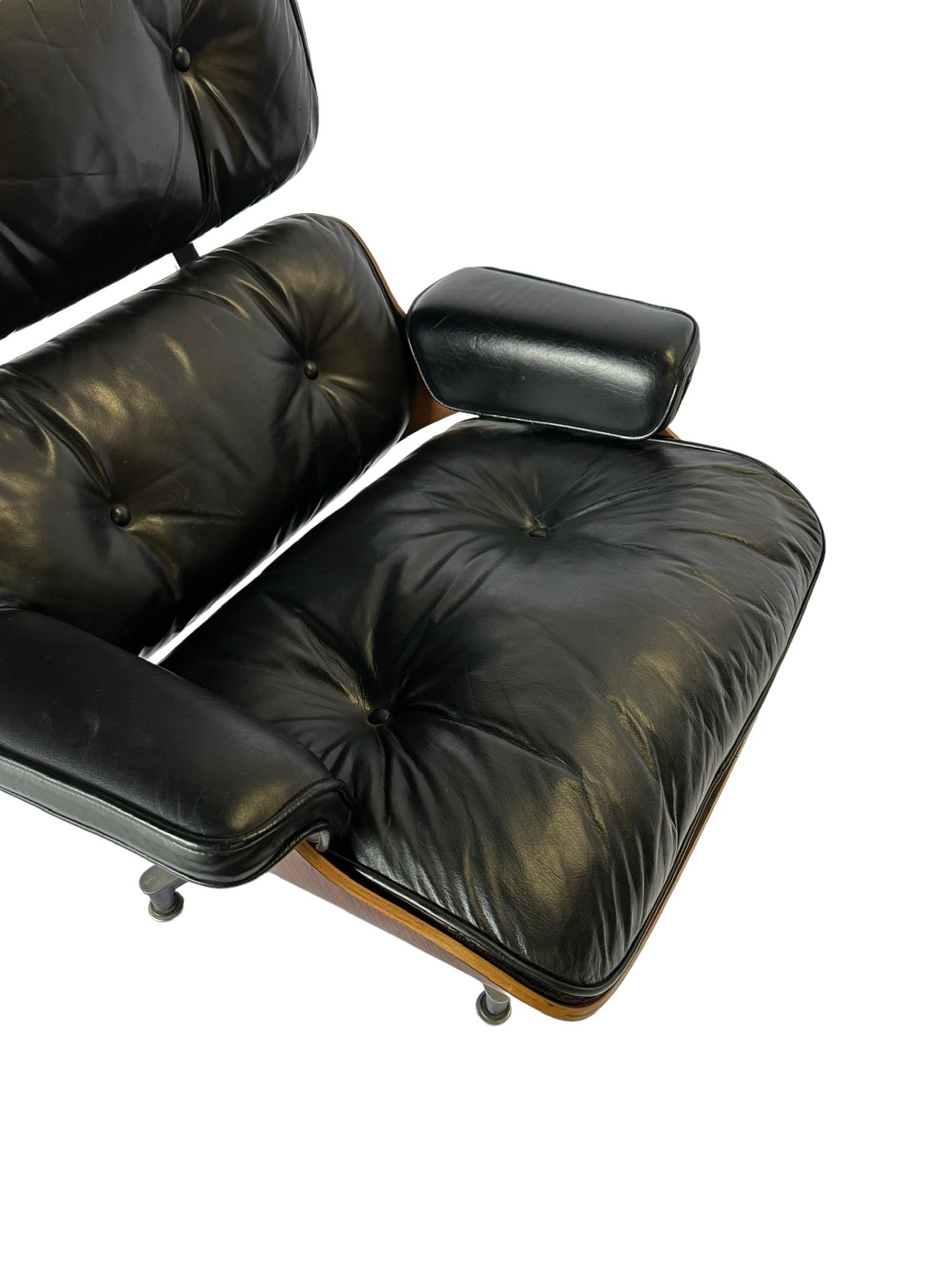 Restored Herman Miller Eames Lounge Chair and Ottoman 8
