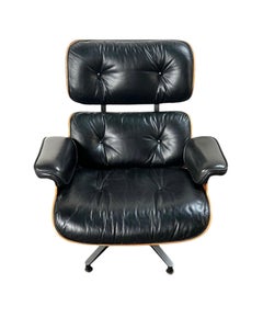 Restored Herman Miller Eames Lounge Chair and Ottoman