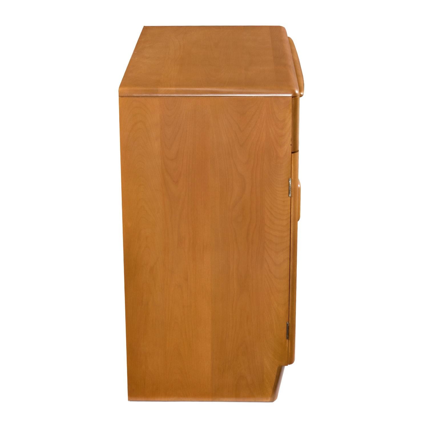 Restored Heywood Wakefield Mid-Century Modern M590 Server or Record Cabinet For Sale 2