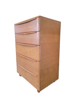 Restored Heywood Wakefield Tall Dresser in Champagne Finish