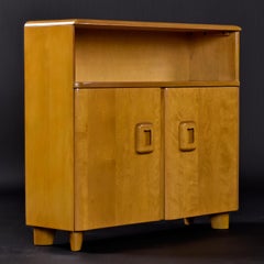 Restored Heywood Wakefield Wheat Finish M326 Cabinet Bookcase