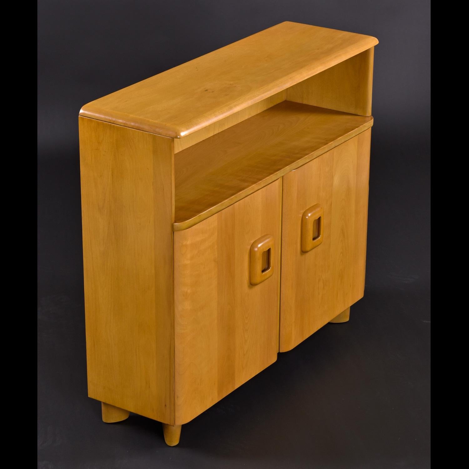 Mid-Century Modern Restored Heywood Wakefield Wheat Finish M326 Cabinet Bookcase