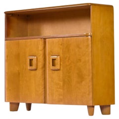 Antique Restored Heywood Wakefield Wheat Finish M326 Cabinet Bookcase