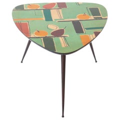 Restored Italian Mid-Century Modern Triangular Coffee Table, 1950s