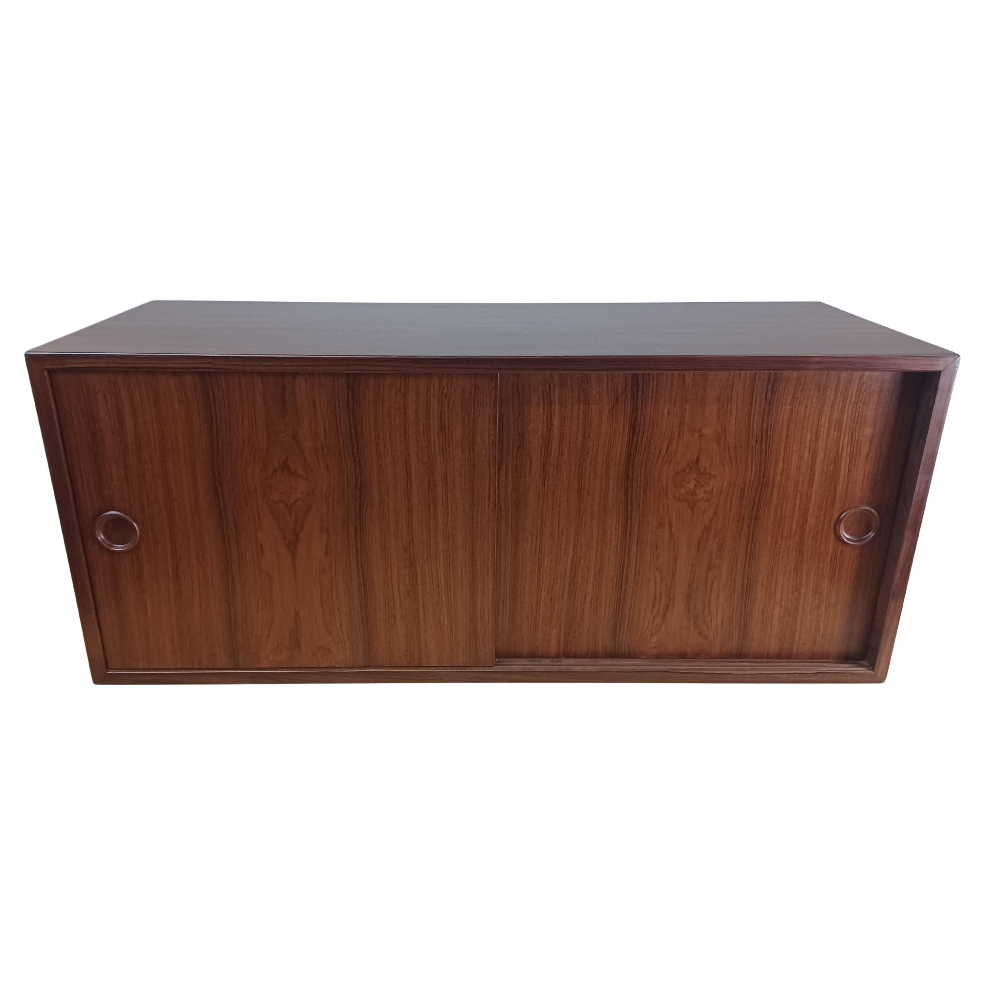 Restored Kai Kristiansen Rosewood Cabinet Wall Unit by FM in Excellent Condition For Sale