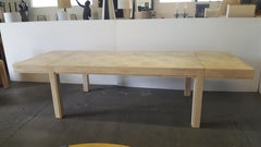 Restored Large Parsons Style Mid-Century Dining Table