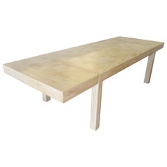 Restored Large Parsons Style Mid-Century Dining Table