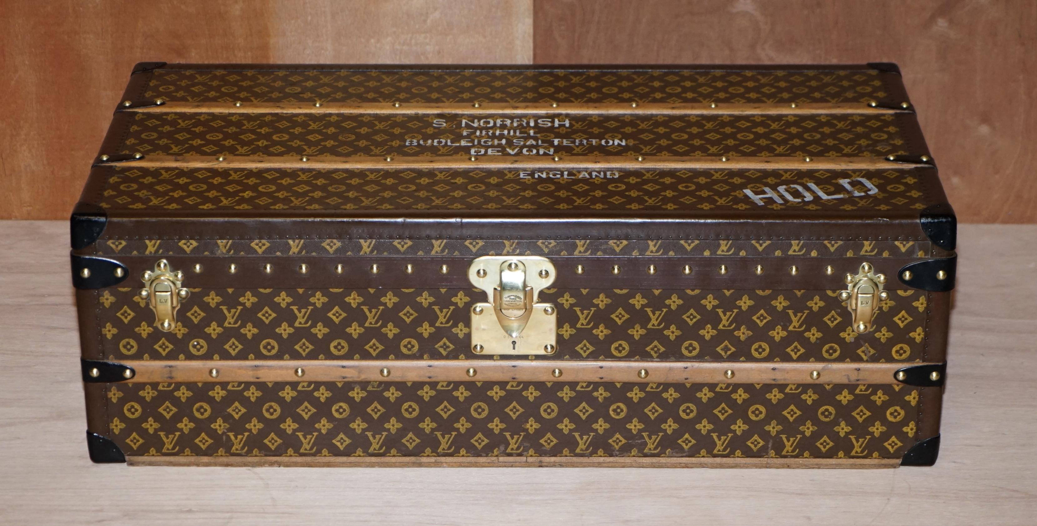 We are delighted to offer this absolutely stunning fully restored original Louis Vuitton 1920 steamer trunk originally owned by Major VH Jones later Col Victor Jones 14th King Hussars complete with original shelf and working key 

This is the