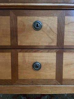 Restored Louis XVI Period Chest of Drawers in Walnut & Cherry Wood, 18th Century