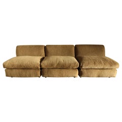 Restored Mario Bellini Feather Down 'Amanta" Sofa for B&B Italia, 1970s
